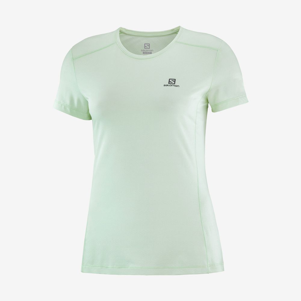 Salomon Singapore Womens T-shirts - XA W Blue | 01743-JSWY